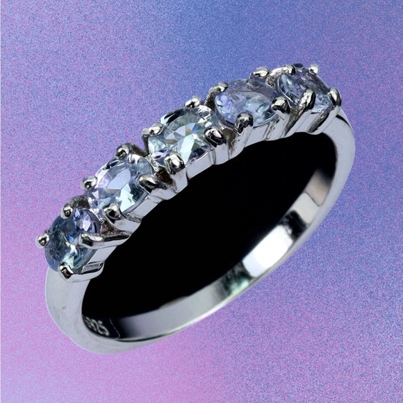 Elegant Genuine Tanzanite Ring